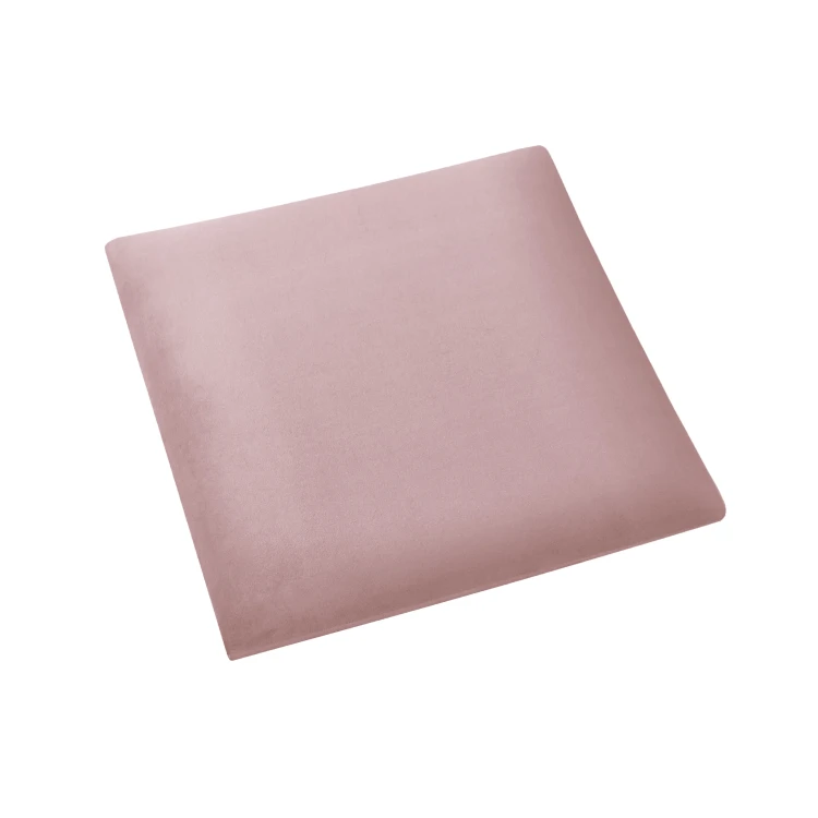 Čalúnený nástenný panel 3D 30x30 ružový