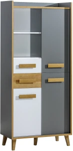 Regál Verso W3 River Oak/Biela/Antracite