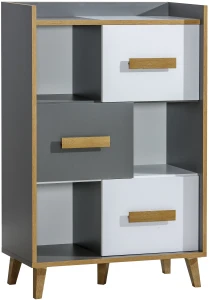 Regál Verso W5 Riveria Dub/biela/antracit