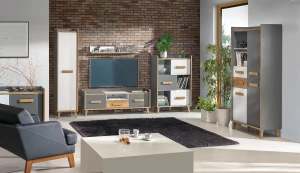 Regál Verso W5 Riveria Dub/biela/antracit