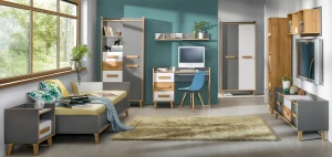 Skriňa Verso W11 Riveria Dub/biela/antracit