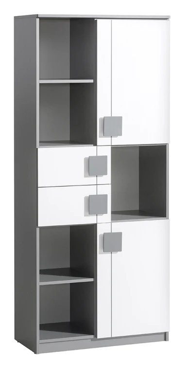 Regál na knihy 80 cm Gumi G2 Biela/Antracite