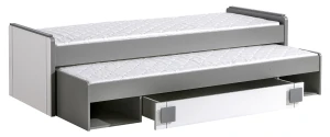 Výsuvná posteľ 80x200 cm Gumi G16 s matracmi Biela/Antracit
