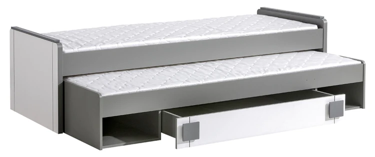 Výsuvná posteľ 80x200 cm Gumi G16 s matracmi Biela/Antracit