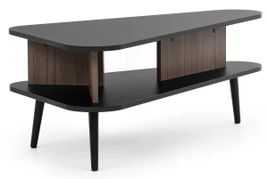 Konferenčný stolík do obývačky 100 cm Pinelli PN-02 Čierny grafit/Captains Deck