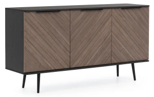 Komoda do obývačky Pinelli 150 cm PN-01 Čierny grafit/Captains Deck