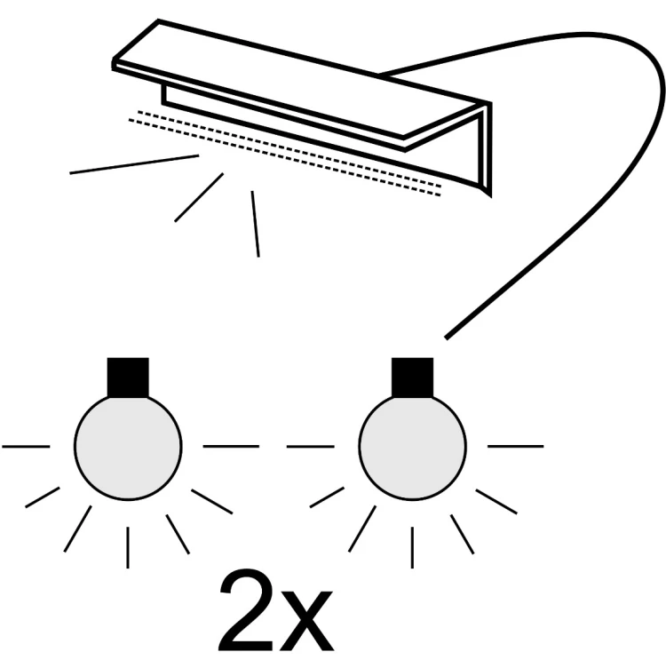 LED osvetlenie ACS-02 s 2-bodovým klipom