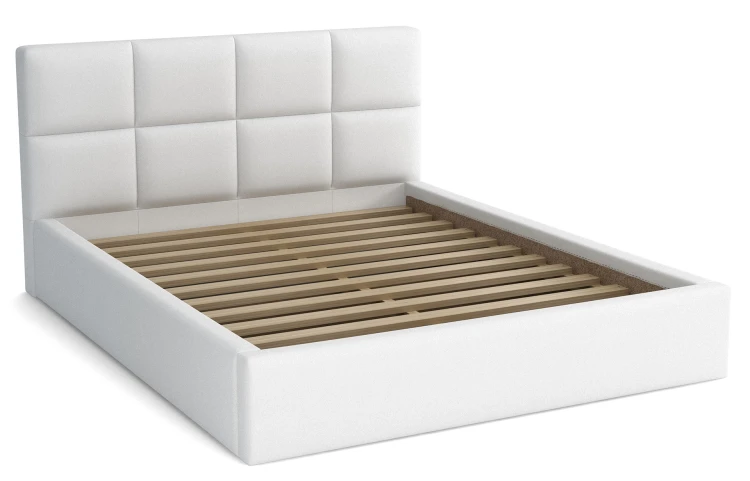 Posteľ s boxom 180x200 - Aljaška biela ekokoža