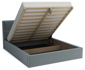 Jednolôžková posteľ 120x200 s matracom - Alaska Graphite ekokoža