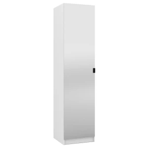 Predný panel na šatníkovú skriňu so zrkadlom 50 cm pre modulovú šatníkovú skriňu Foxen Bílá