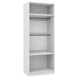 Otvorená šatníková skriňa 80 cm pre modulovú skriňu Foxen Bílá