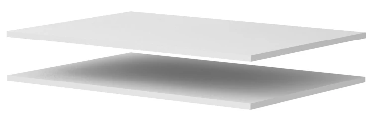 Prídavné police 80/100 cm pre modulovú skriňu Foxen Bílá