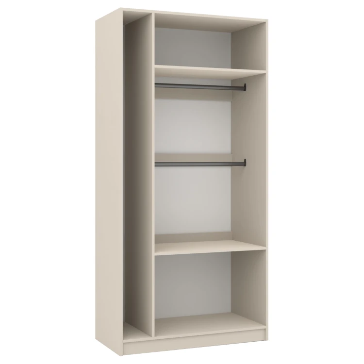 Otvorená šatníková skriňa 100 cm pre modulovú skriňu Foxen Cashmere