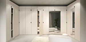 Otvorená šatníková skriňa 100 cm pre modulovú skriňu Foxen Cashmere