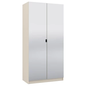 Čelo šatníkovej skrine s 2 zrkadlami 100 cm pre modulovú šatníkovú skriňu Foxen Cashmere