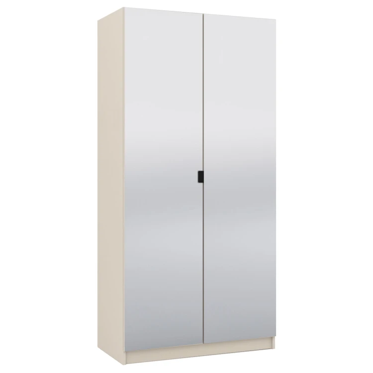 Čelo šatníkovej skrine s 2 zrkadlami 100 cm pre modulovú šatníkovú skriňu Foxen Cashmere