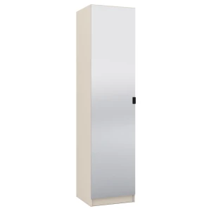 Zrkadlová šatníková skriňa 50 cm k modulovej šatni Foxen Cashmere s nadstavcom