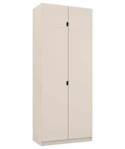 Šatníková skriňa Foxen Cashmere 100 cm s nadstavcom k modulárnej šatni Foxen Cashmere
