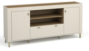 Komoda do obývacího pokoje Mossa MO7 Kašmír/dub whisky