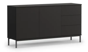 Komoda do obývačky Querty Čierna