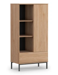 Regál do obývačky Querty Hickory