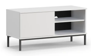 RTV skrinka s 1 dverami do obývačky Querty Biela