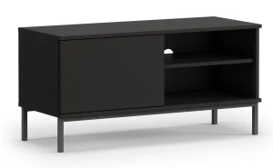 RTV skrinka s 1 dverami do obývačky Querty Čierna