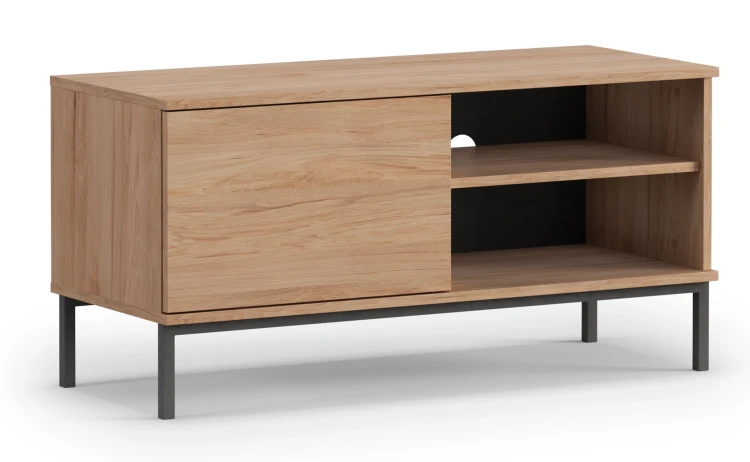 RTV skrinka s 1 dverami do obývačky Querty Hickory