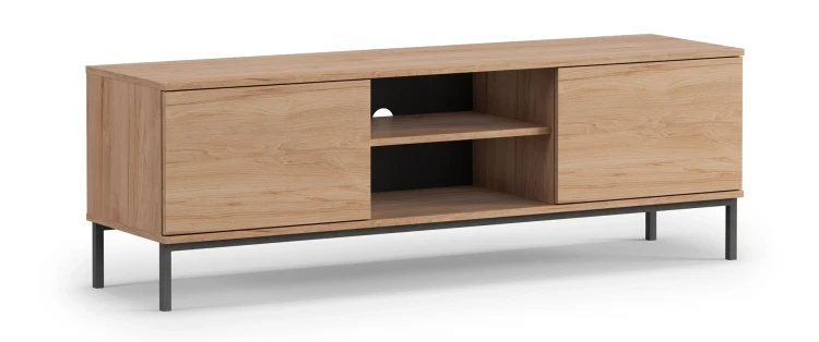 RTV skrinka s 2 dvierkami do obývačky Querty Hickory