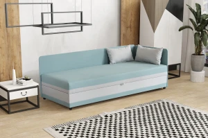 Jednolôžková posteľ s kontajnerom Hirek 80x200 Mäta Šedá