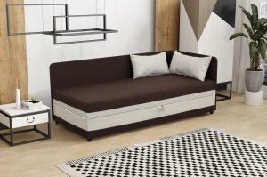 Jednolôžková posteľ s boxom Hirek 80x200 Brazen/Ecru