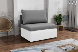 Jednolôžková rozkladacia pohovka Toledo Šedá/Biela