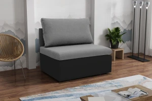 Jednolôžková pohovka na spanie Toledo Šedá/Čierny