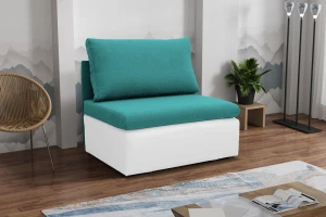 Jednolôžková rozkladacia pohovka Toledo Tyrkysová/Biela