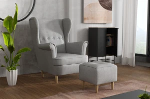 Kreslo Ušiak Denver Denver sivé