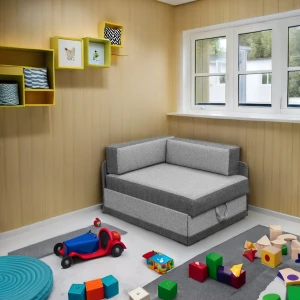 Rozkladacia pohovka Kacper Grafitová/Sivá