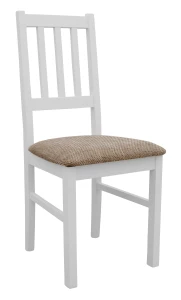 Sada 2x drevená stolička BOS04 Biela/Béžová