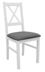 Sada 2x drevená stolička NIL10 Biela/Grafitová