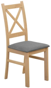 Čalúnená krížová stolička dub Artisan/sivá