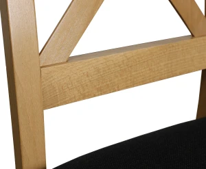 Čalúnená krížová stolička dub Artisan/čierna