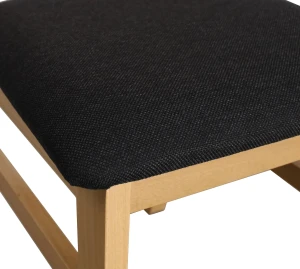 Čalúnená krížová stolička dub Artisan/čierna