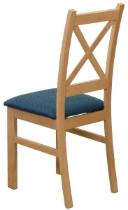 Čalúnená krížová stolička dub Artisan/tyrkysová