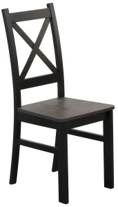 Komplet 2x drevená stolička KRT čierna/betón