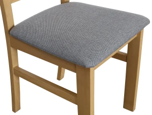 Set 2x čalúnené stoličky KRZ dub Artisan/sivá