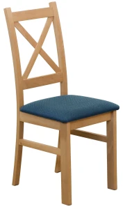 Set 4x čalúnené stoličky KRZ dub Artisan/tyrkysová