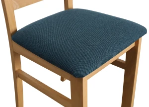 Set 4x čalúnené stoličky KRZ dub Artisan/tyrkysová