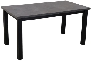 Jedálenský set 150/190x80 so 6 stoličkami M003-6 Čierna/Betón