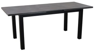 Jedálenský set 150/190x80 so 6 stoličkami M003-6 Čierna/Betón