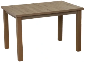 Jedálenský set 120x80 Dub Artisan so 4 stoličkami Dub Artisan/Sivá M008-4