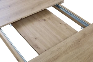 Rozkladací stôl 150/190x80 dub Artisan so 4 stoličkami dub Artisan/čierna M012-4